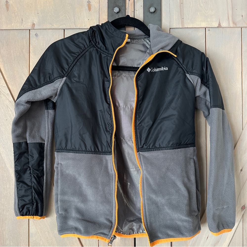 Boys Columbia Omni-Heat Zip Hooded Jacket Size M (10/12)
